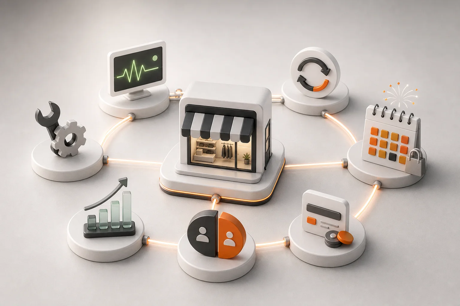 E-Commerce-Shop Betrieb mit Monitoring, Updates, Conversion-Optimierung, Kampagnen, Tests und laufendem Wachstum