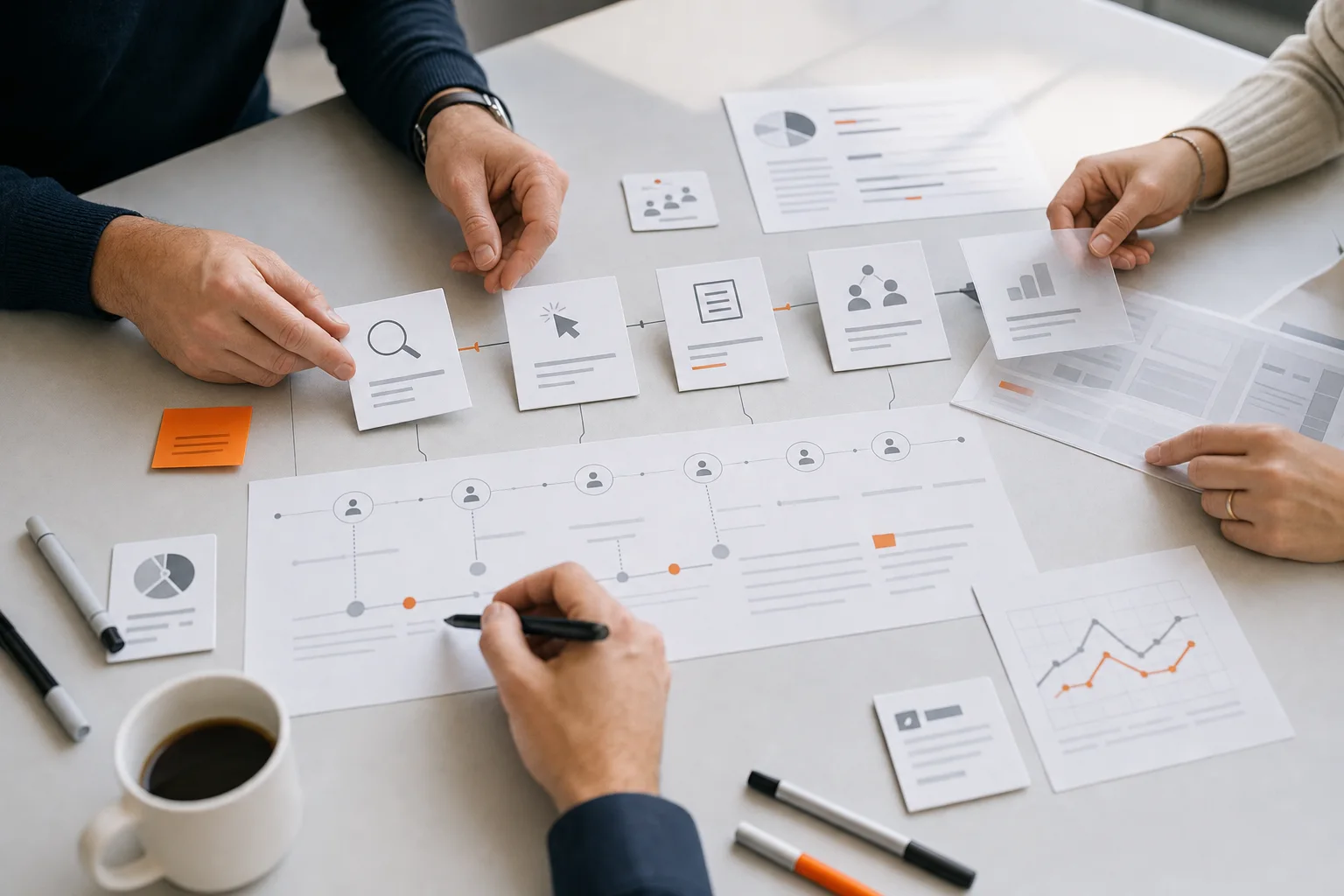Online-Marketing-Strategie im Workshop mit Kanalplanung für SEO, Google Ads, Social Media, Content und Reporting