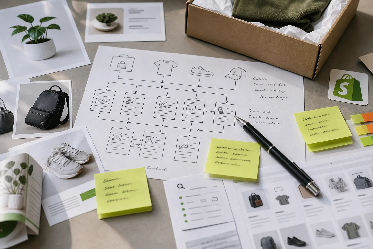 Shopify SEO Optimierung mit Keyword-Mapping, Produkttexten, Collection-Struktur, Meta-Daten und interner Verlinkung